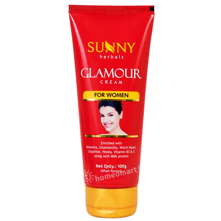 Bakson Sunny Herbal Glamour Cream for Women with Aloevera, Witch Hazel, 0.15 kg