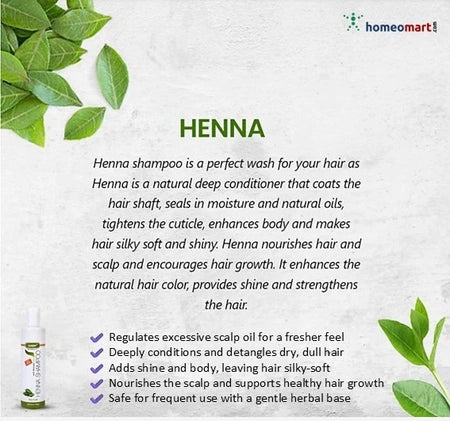 Bakson's Henna Shampoo with Aloe Vera Oil Control & Natural Shine, 0.15 kg
