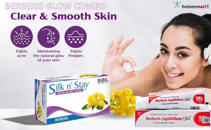 SBL Berberis Aquifolium Gel for Acne, Blemishes & Clear Complexion, 0.08 kg