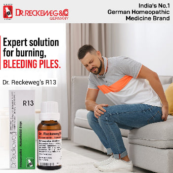 Dr. Reckeweg R13 Homeopathic Drops for Hemorrhoids Relief from Pain, Itching & Bleeding, 0.08 kg