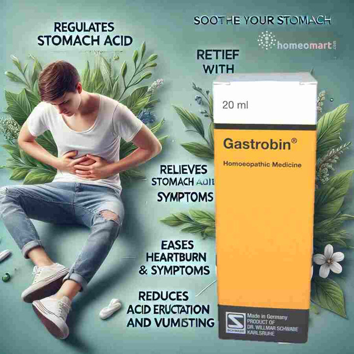 Schwabe German Gastrobin Drops for Hyperacidity, Gastric Complaints, 0.07 kg