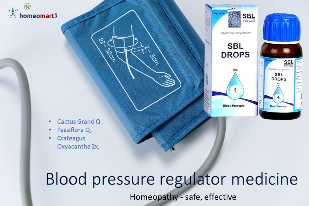 SBL Drops No 4 - Homeopathy for Hypertension & Anxiety Relief, 0.08 kg