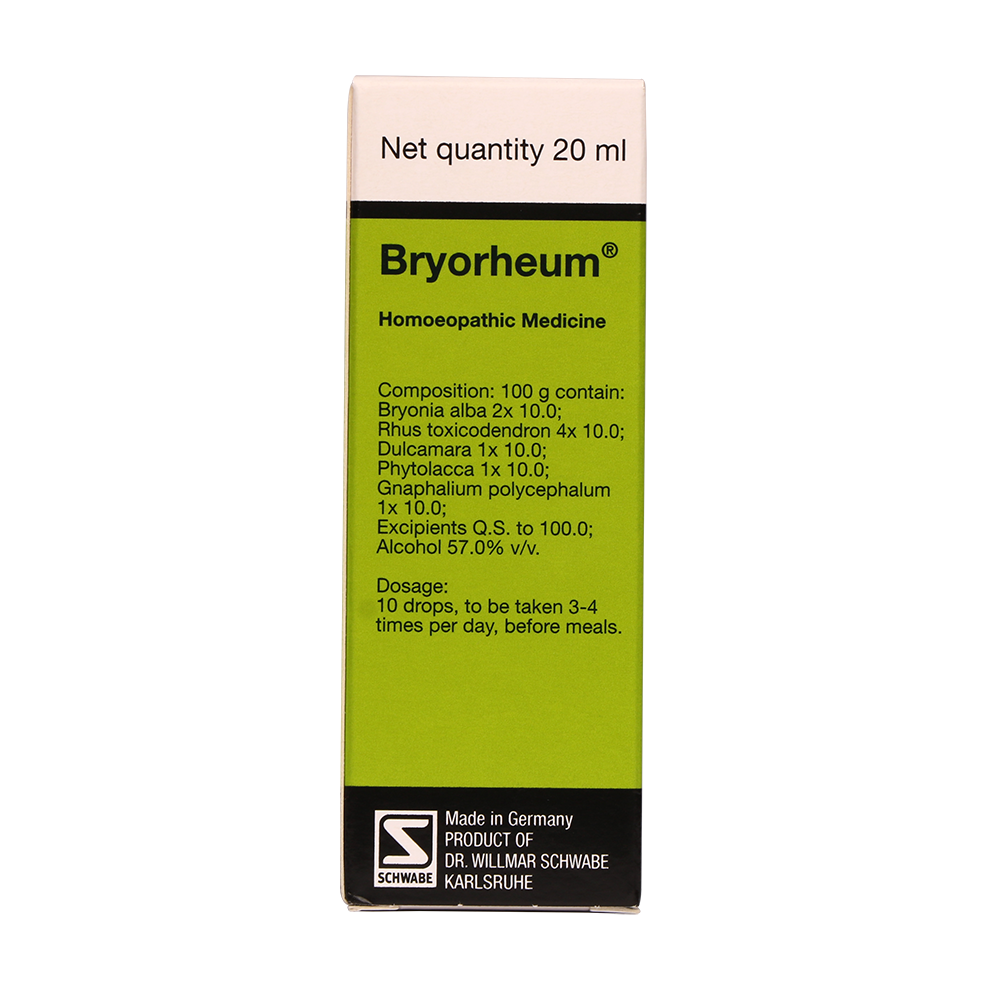 Schwabe German Bryorheum Drops for Rheumatism, Swelling & Joint Pain, 0.08 kg