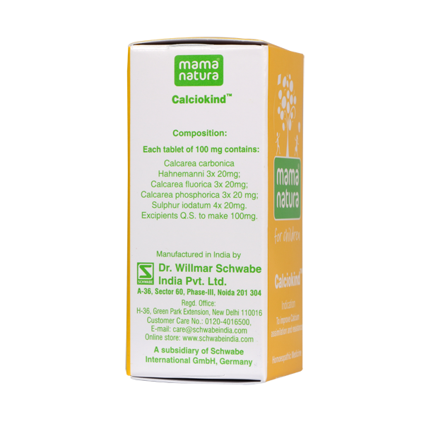 Schwabe Calciokind Tablets for better Calcium absorption & immunity, 0.08 kg