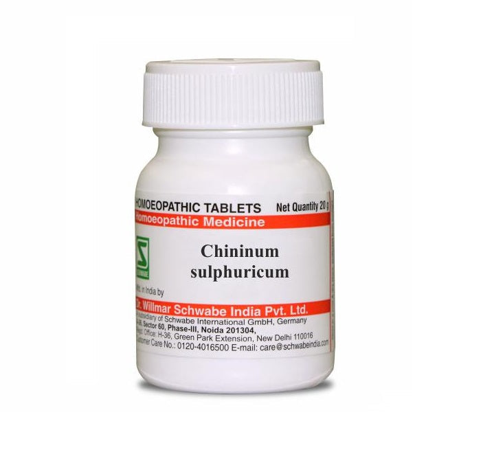 Chininum Sulphuricum 3X & 6X Trituration Tablets - Relief for Ear Disorders & Malaria, 0.08 kg