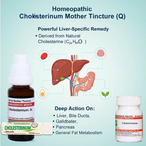 Cholesterinum 3X, 6X Tablets for High Cholesterol, Sleep Disorders & Digestive Health, 0.08 kg