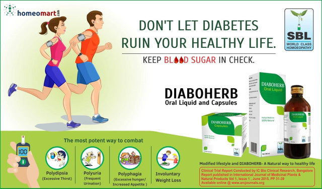 SBL Diaboherb Syrup & Capsules Homeopathic Blood Sugar Support for Diabetes, 0.20 kg