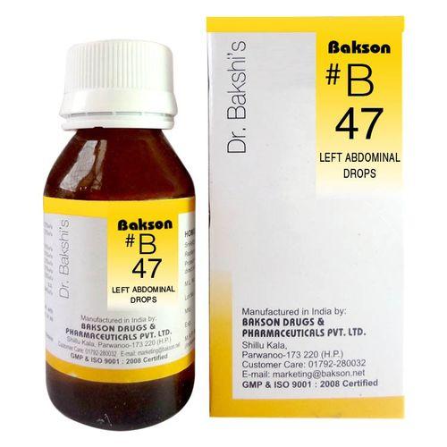 Dr.Bakshi B47 Left Abdomial Drops for abdominal pain, 0.30 kg