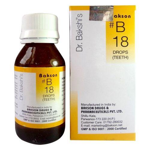 Dr.Bakshi B18 Teeth drops for delayed teething, Pyorrhoea, 0.08 kg