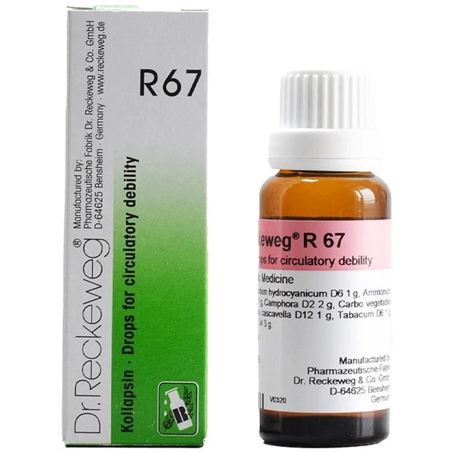 Dr.Reckeweg R67 Circulatory Debility Drops - Improves Blood Circulation, 0.08 kg