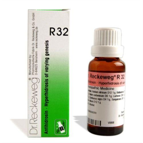 Dr. Reckeweg R32 Hyperhidrosis Drops - Combat Excessive Sweating Naturally, 0.08 kg