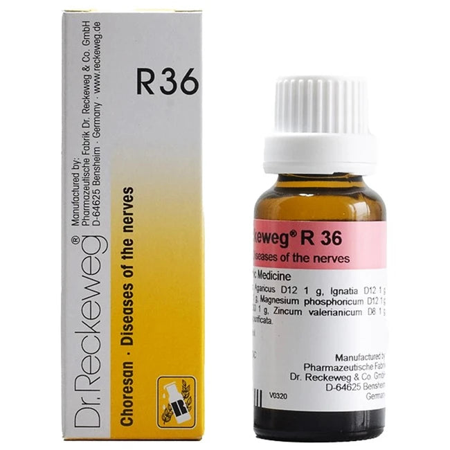 Dr. Reckeweg R36 Homeopathy Drops for Involuntary Movements & Chorea, 0.08 kg