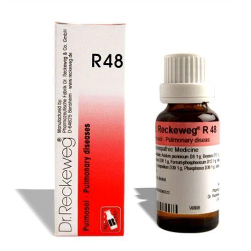 Dr. Reckeweg R48 Pulmonary Drops Lung Support for Asthma, Catarrh & Chronic Cough, 0.08 kg