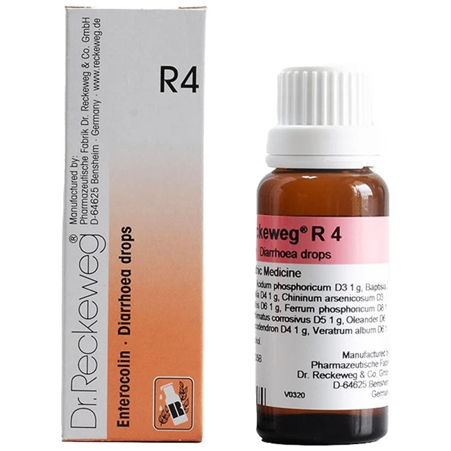 Dr. Reckeweg R4 Drops Homeopathic Remedy for Diarrhoea & Intestinal Cramps, 0.12 kg