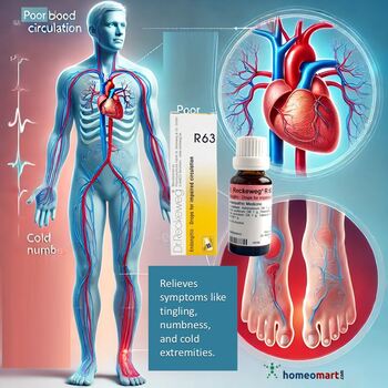 Dr. Reckeweg R63 - Homeopathy for Impaired Circulation & Vascular Health, 0.08 kg