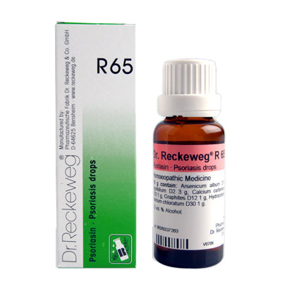 Dr. Reckeweg R65 Drops - Homeopathy Relief for Psoriasis & Eczema, 0.10 kg