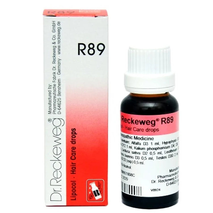 Dr. Reckeweg R89 Lipocol Drops Homeopathic Solution for Hair Loss, Grey Hair, 0.25 kg