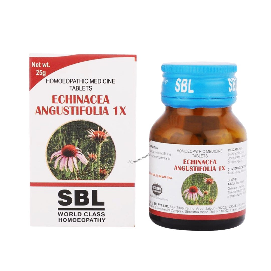 SBL Echinacea Angustifolia 1x Tablets for blood poisoning, respiratory problems | 15% Off, 0.12 kg