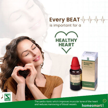 Schwabe Essentia Aurea Gold Drops Heart Tonic for Circulation, Rhythm & Cardiovascular Health, 0.08 kg