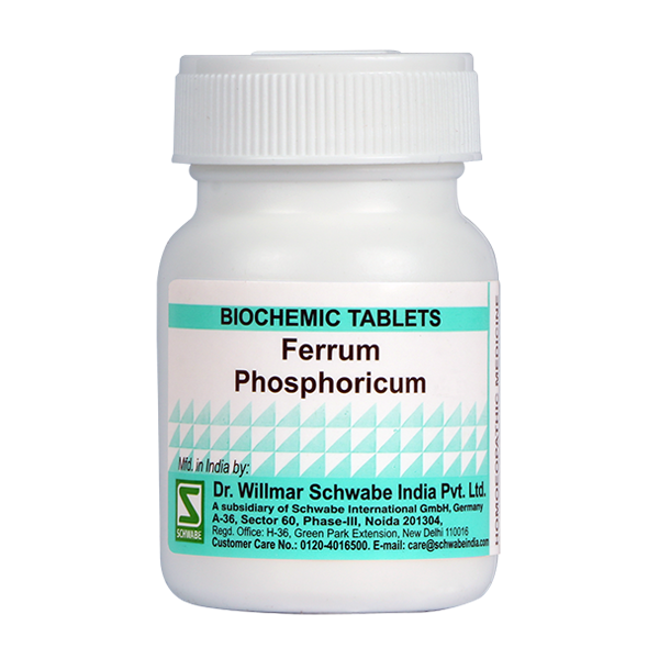 Schwabe Biochemic Ferrum Phosphoricum Tablets for Anemia, Acute Fever, 0.08 kg
