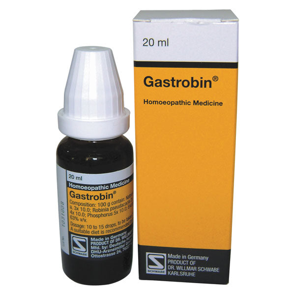 Schwabe German Gastrobin Drops for Hyperacidity, Gastric Complaints, 0.07 kg