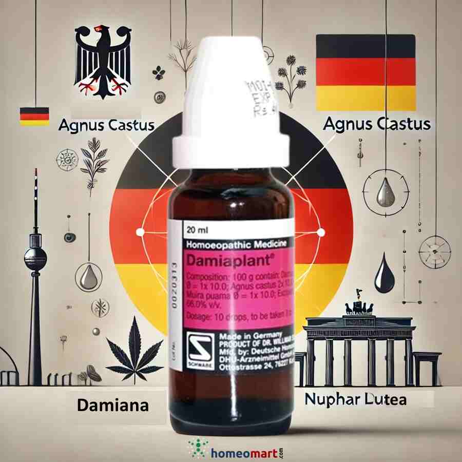 Schwabe German Damiaplant Drops for Impotence, Loss of Libido, 0.08 kg