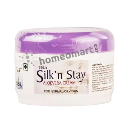 Silk n' Stay Aloe Vera Cream Herbal Moisturizer for Wrinkles, Dark Circles & Hydration, 0.05 kg