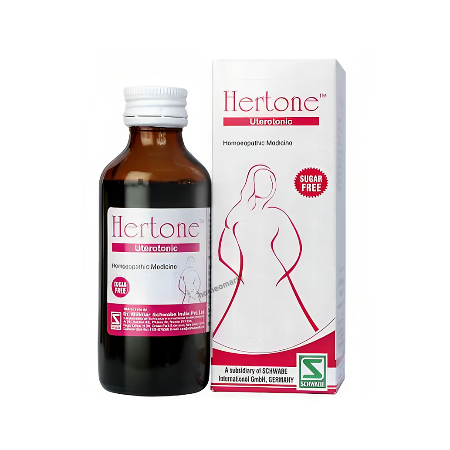 Schwabe Hertone Tonic Homeopathic Uterine Tonic for Period Irregularities, PMS Relief, PCOD, Fibroids, 0.14 kg