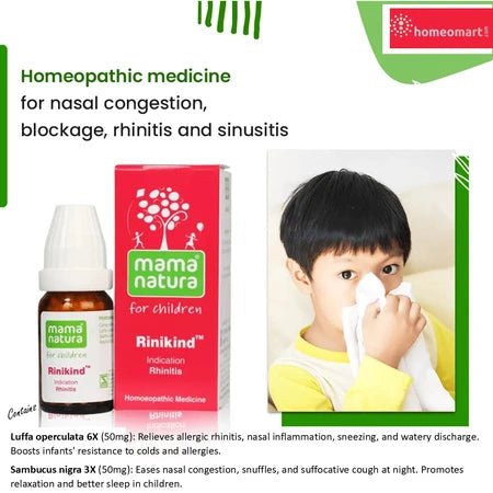 Schwabe Rinikind Globules Homeopathic Relief for Nasal Congestion & Rhinitis, 0.08 kg