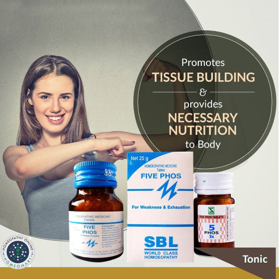 SBL Five Phos Tablets Nerve & Brain Tonic for Energy, Focus & Recovery, 0.08 kg