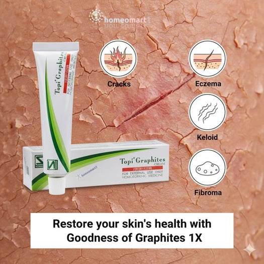 Schwabe Topi Graphites Cream Eczema Relief for Dry, Cracked Skin, 0.08 kg
