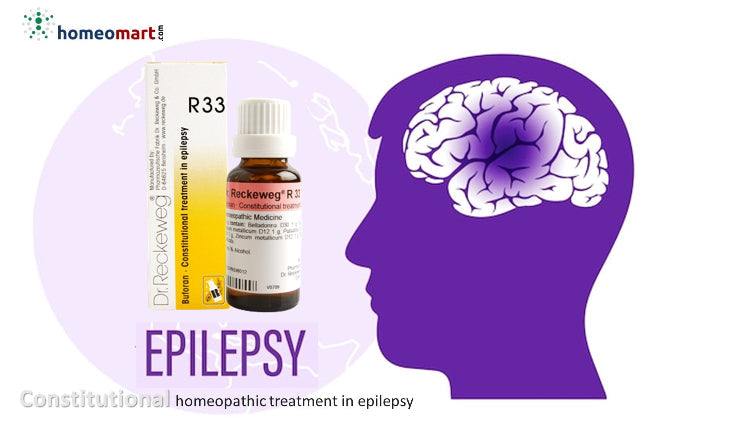 Dr. Reckeweg R33 Drops Homeopathic Relief for Epilepsy & Neurological Disorders, 0.08 kg
