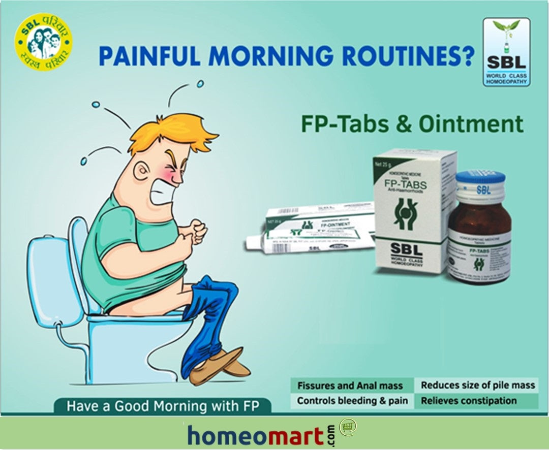SBL FP Ointment Effective Relief for Hemorrhoids, Fissures & Constipation, 0.08 kg