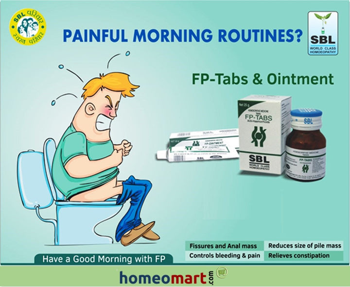 SBL FP Ointment Effective Relief for Hemorrhoids, Fissures & Constipation, 0.08 kg