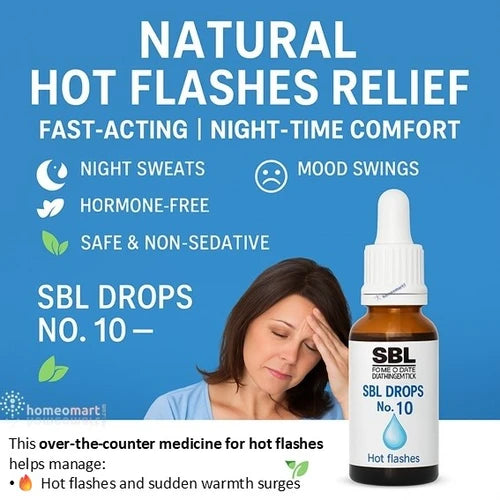 SBL Drops No. 10 Natural OTC Medicine for Hot Flashes & Night Sweats, 0.08 kg