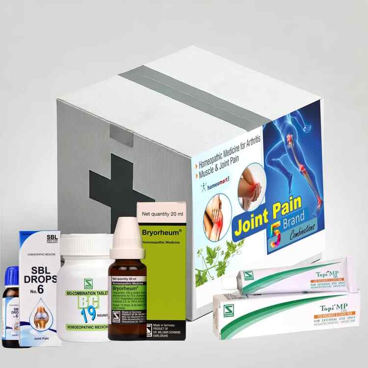 Joint Pain Relief Homeopathy Combinations in SBL, Reckeweg, Schwabe, 0.04 kg