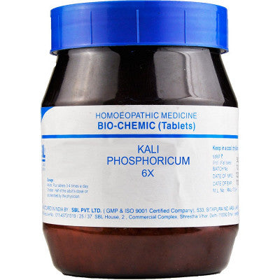 SBL Biochemic Kali Phosphoricum Tablets for Insomnia, Mental Fatigue, Nerve Support, 0.08 kg