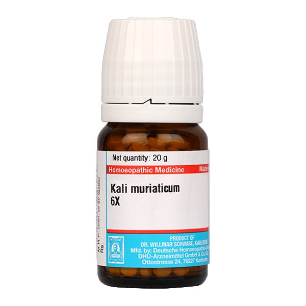 Schwabe Biochemic Kali Muriaticum Tablets for Respiratory & Digestive Health, 0.08 kg