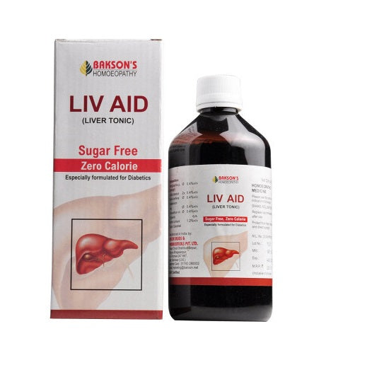 Bakson Liv Aid Sugar-Free Syrup Liver Support for Diabetics, 0.12 kg