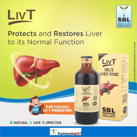 SBL LivT Liver Tonic Homeopathic Formula for Liver Detox & Digestion, 0.22 kg