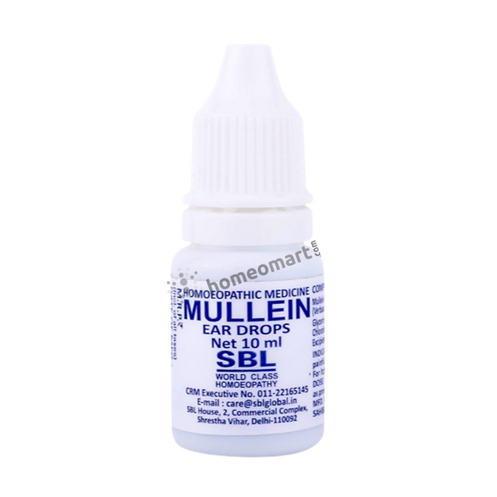SBL Mullein Ear Drops Natural Homeopathic Remedy for Earaches, Earwax, Itching, 0.08 kg