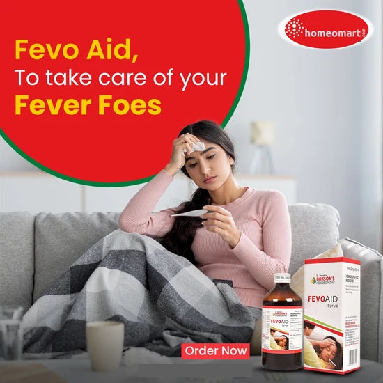 Bakson's Fevo Aid Homeopathic Antipyretic Syrup for Fever, Flu & Body Ache Relief, 0.80 kg