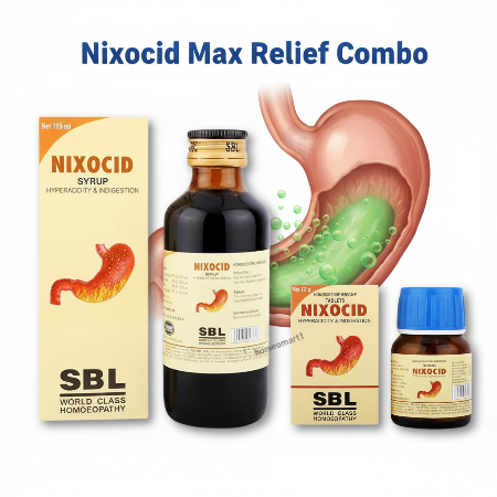 SBL Nixocid Syrup - Natural Relief for Heartburn and Acidity, 0.15 kg