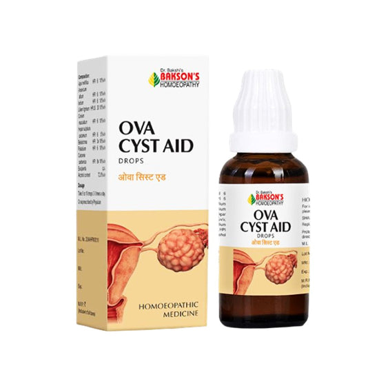 Bakson's Ova Cyst Aid Homeopathic Ovarian Cyst Drop for Pain & Hormonal Balance, 0.12 kg