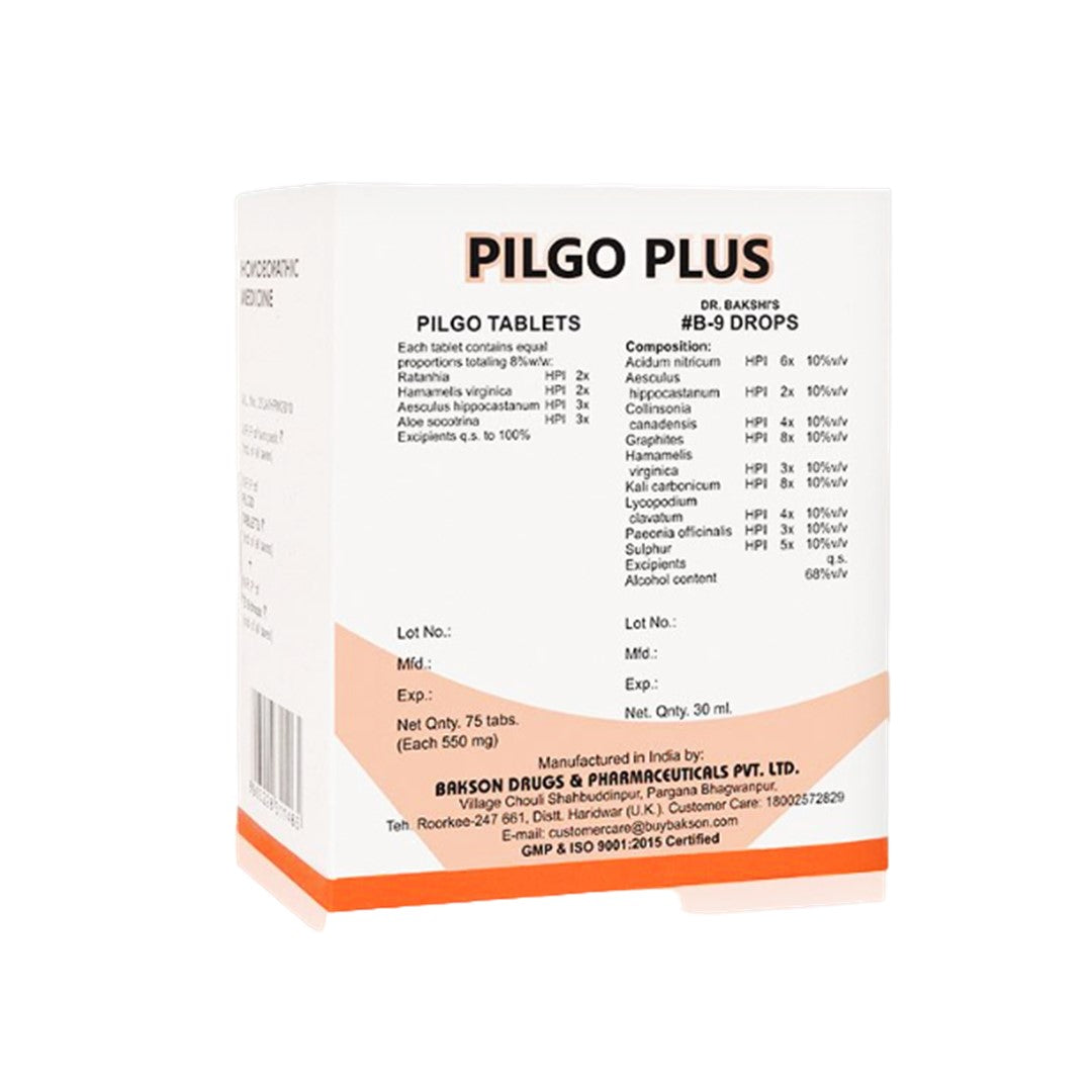 Bakson's Pilgo Plus Combo for Piles & Fissures, 0.15 kg