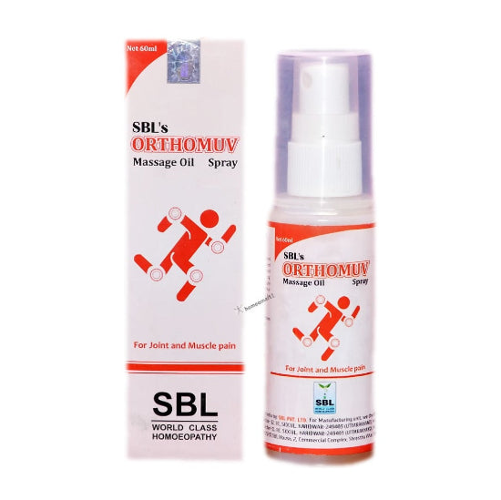 SBL Orthomuv Spray Fast-Acting Homeopathic Relief for Muscle & Joint Pain, 0.08 kg