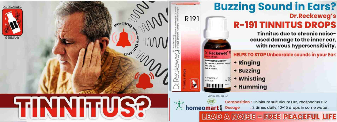 Dr. Reckeweg R191 Homeopathy Drops Effective Tinnitus (Ear Ringing) Relief, 0.08 kg