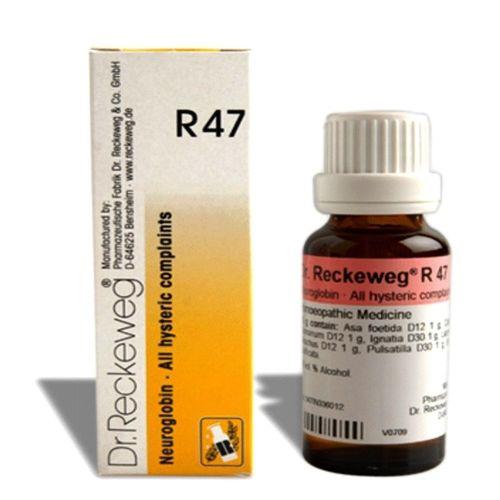 Dr. Reckeweg R47 Drops Homeopathic Relief for Hysterical Complaints, 0.08 kg