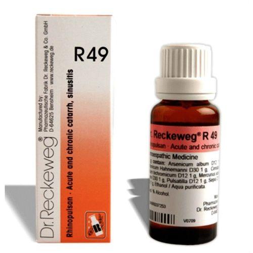 Dr. Reckeweg R49 Sinusitis Drops German Homeopathic Remedy for Sinus Relief, 0.10 kg