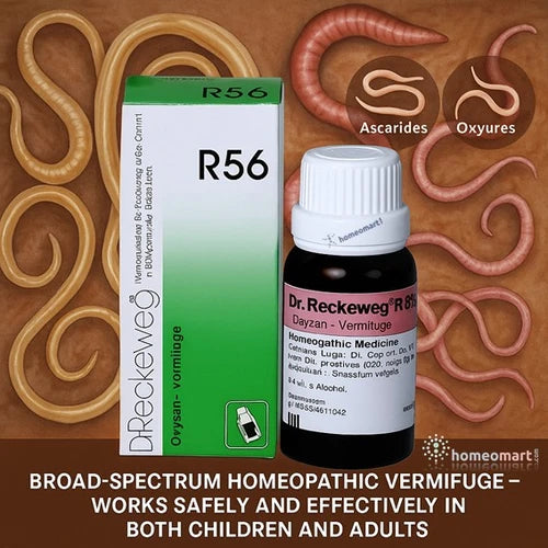 Dr. Reckeweg R56 Worm Drops Natural Deworming for Adults & Kids, 0.10 kg